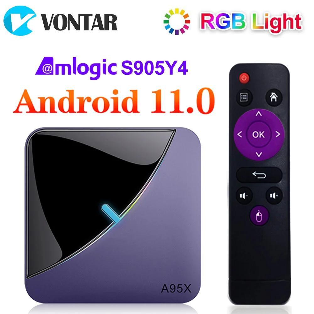A95X F3 Air II Amlogic RGB TV ڽ, ȵ̵ 11, 4GB RAM, 64GB ,  , 4K, VP9, BT5.0, Ʃ ̵ ÷̾, 2G, 16G